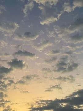 Crescent Moon at Sunset Sky Stock Photos