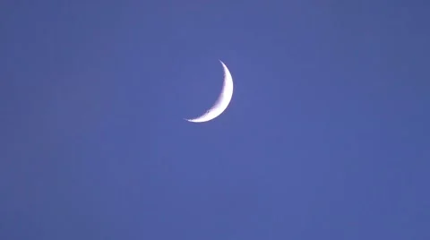 Crescent Moon (Time Lapse) Stock Footage 46453644