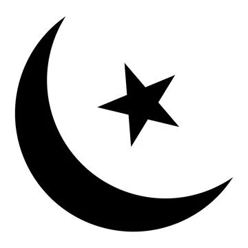 Crescent moon Vector Icon Design Illustration Stock Illustration