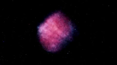 Crescent Nebula (NGC 6888) - Interstellar Wind Bubble Orbit 4K 60fps Vídeos de archivo 340209637