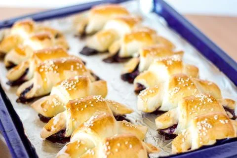 Crescent rolls Stock Photos