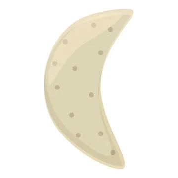 Crescent shaped empanada representing argentinian cuisine and culture Stock Illustration