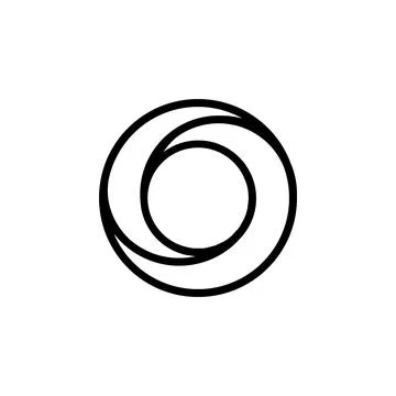Crescents forming a circle. Vector Stock Illustration