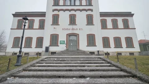 Crespi d'Adda school Stock Footage 169219076