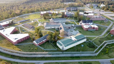 CressonSanatoriumDroneFlyover2 Video stock 162513514