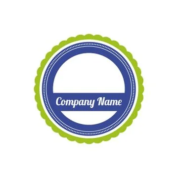 Crest for babies vector illustration isolated on white background. Stock Illustration
