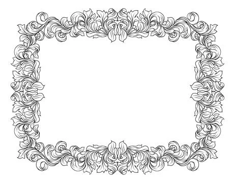 Crest Coat Coat of Arms Border Heraldic Frame Illustrazione stock