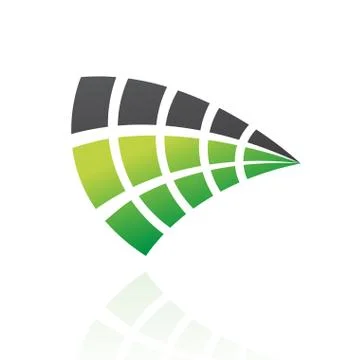 Crest Shaped Abstract Icon Stock Illustration