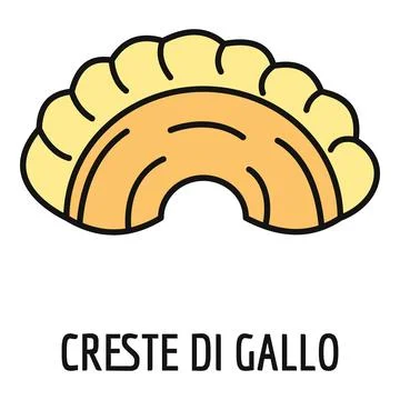 Creste di gallo pasta vector illustration icon design Stock Illustration