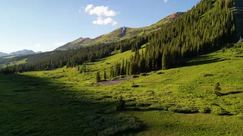 Crested Butte Sunset (Drone) Stock Footage 247523290