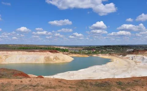 Cretaceous lake Stock Photos