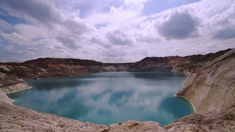 Cretaceous quarry Stock Footage 73334417