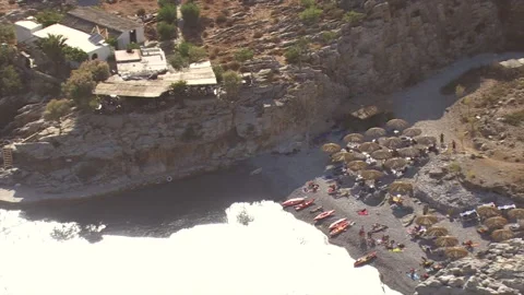Crete, end of Aradena Gorge Video stock 197124701