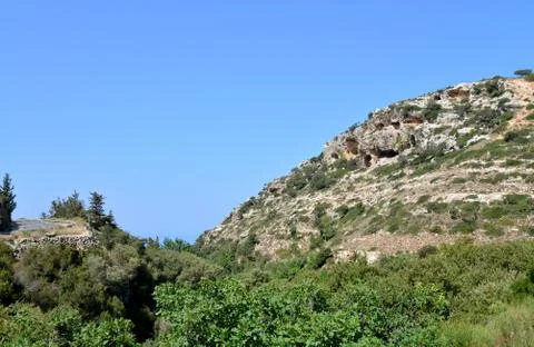 Crete mountain peak Stock Photos