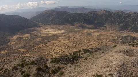 Crete, Omalos plateau 스톡 동영상 197130591