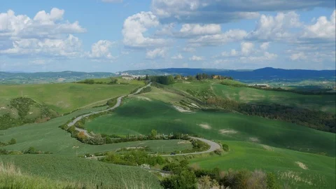 "Crete senesi" Timelapse Stock Footage 107123372