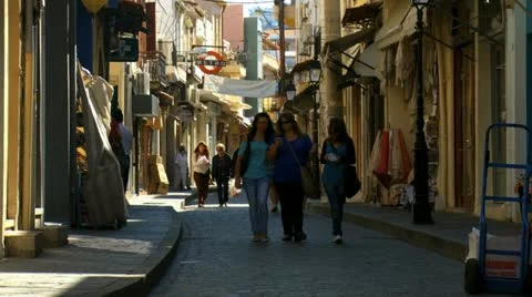 Crete90 Rethymnontourists Stock Footage 21832792