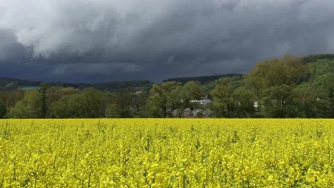 The Creuzburg castle in Thuringia in a thunderstorm Stock Footage 154369765
