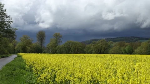 The Creuzburg castle in Thuringia in a thunderstorm Stock Footage 154369845