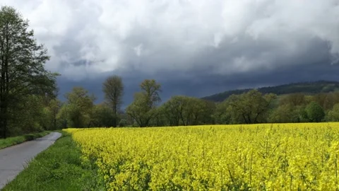 The Creuzburg castle in Thuringia in a thunderstorm Stock Footage 154369909