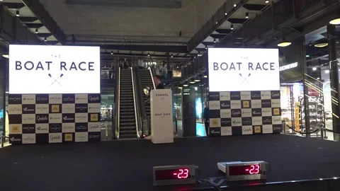 Crew launch event for the 2025 Boat Race Stock Footage 305109251