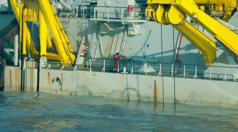 Crew member working on board special purpose offshore vessel Stock Footage 67663970