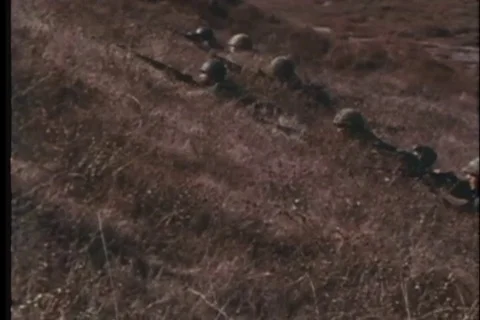 Crew members remove radar system at the end of the war - 1967 Stock Footage 103604148