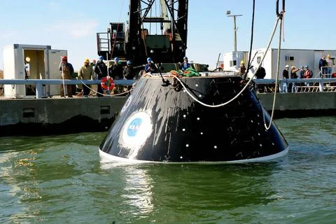 Crew Model Water Landing Module Assessment Photographs taken at Aberdeen T... Stock Photos