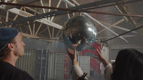 Crew Talking About Disco Ball Stock Footage 270328582