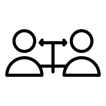 Crew workforce icon, outline style Stock-Illustration