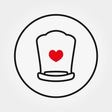 Crib. Icon. Vector illustration. Editable Thin line Stock Illustration