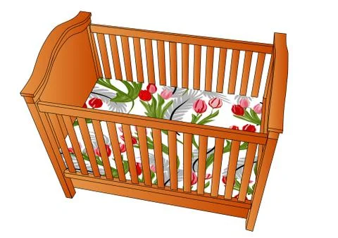 Crib Stock Illustration