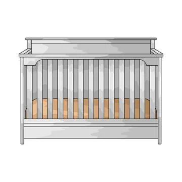 Crib illustration Stock Illustration