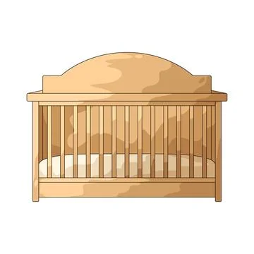 Crib illustration Stock Illustration