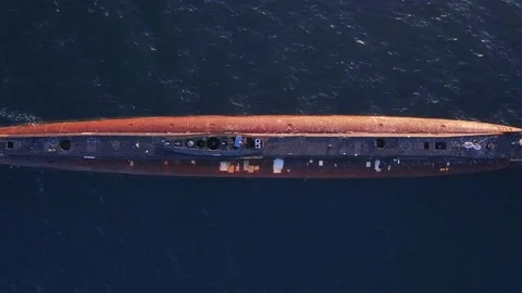 Crib Point, VIC, Australia - 2-Nov-2021 - HMAS Otama Submarine Stock Footage 171073602