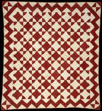 Crib Quilt, Mill Wheel pattern ca. 1840 American The front of this crib qui.. Stock Photos