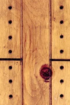 Cribbage Board With Knothole Stock-Fotos