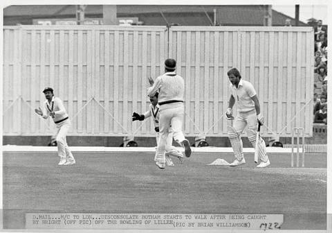 Cricket 5th Cornhill Test: England V Australia At Old Trafford. A Disconsolate S Stock Photos