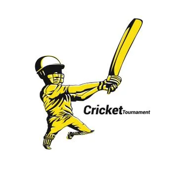 Cricket Australia vector illustration. Stock Illustration