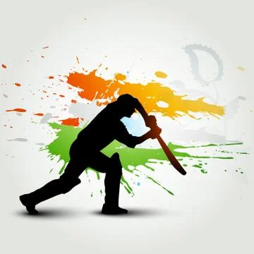 Cricket background 스톡 일러스트