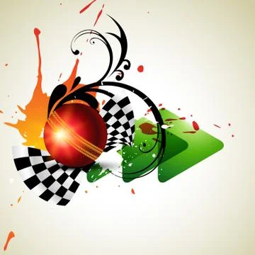 Cricket background Stock Illustration