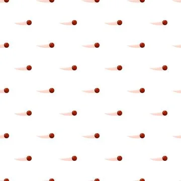 Cricket ball flying seamless pattern background Stock Illustration