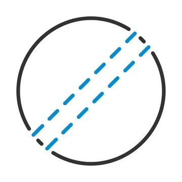Cricket Ball Icon Stock Illustration