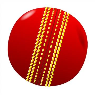 Cricket ball Stock Illustration