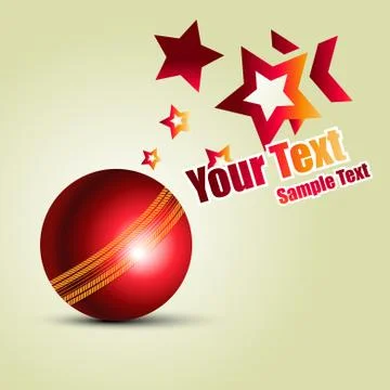 Cricket ball Illustrazione stock