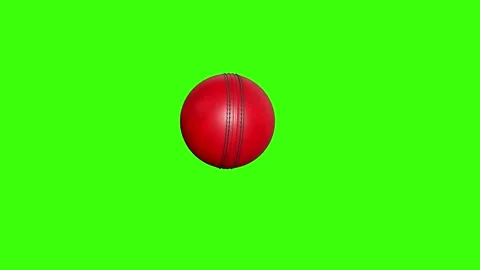 Cricket Ball Motion Graphic | Red Leather Ball Zoom‑Out Stock Footage 335909849