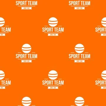 Cricket ball pattern vector orange Stock Illustration