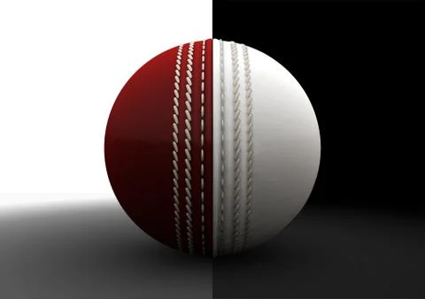 Cricket ball split between formats Illustrazione stock