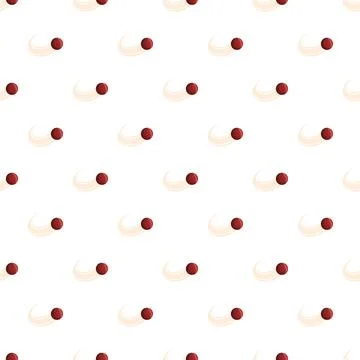 Cricket ball with tail motion seamless pattern Stock Illustration