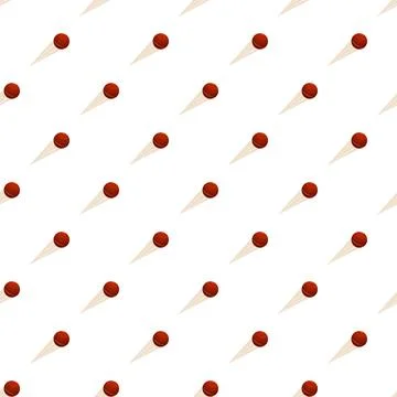 Cricket balls flying creating seamless sports pattern Stock-Illustration